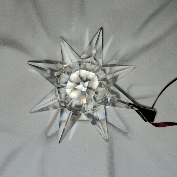 Swarovski 1991 Christmas Ornament 1st Year Release North America Version COA EUC - Picture 7 of 16